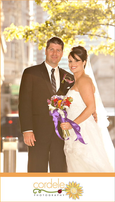 Modern Bride and Groom Photo