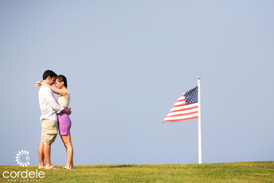 block island engagement photo