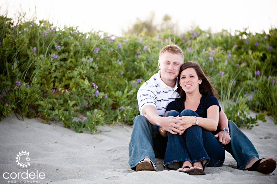 beach engagement photos