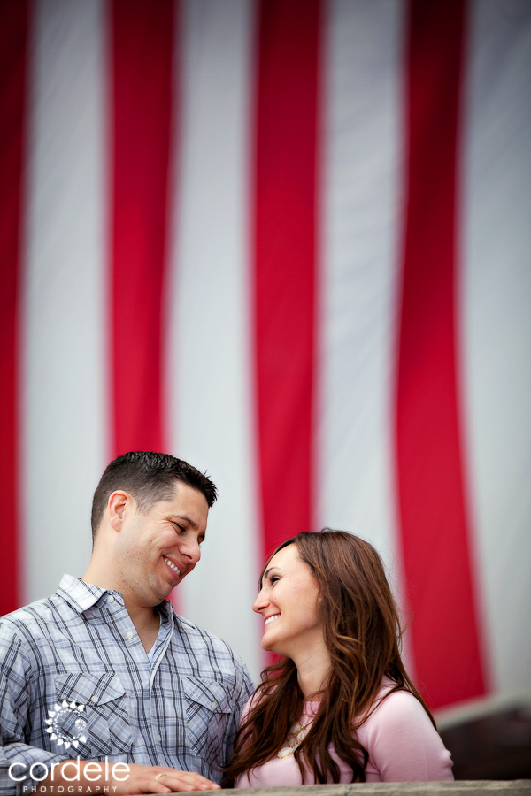 Boston waterfront Engagement Photos