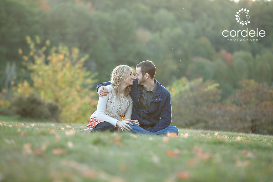 fall portraits for wedding announcements