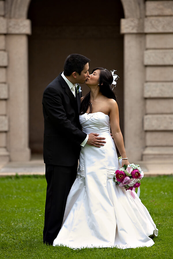 Bride and Groom at Crane Estate